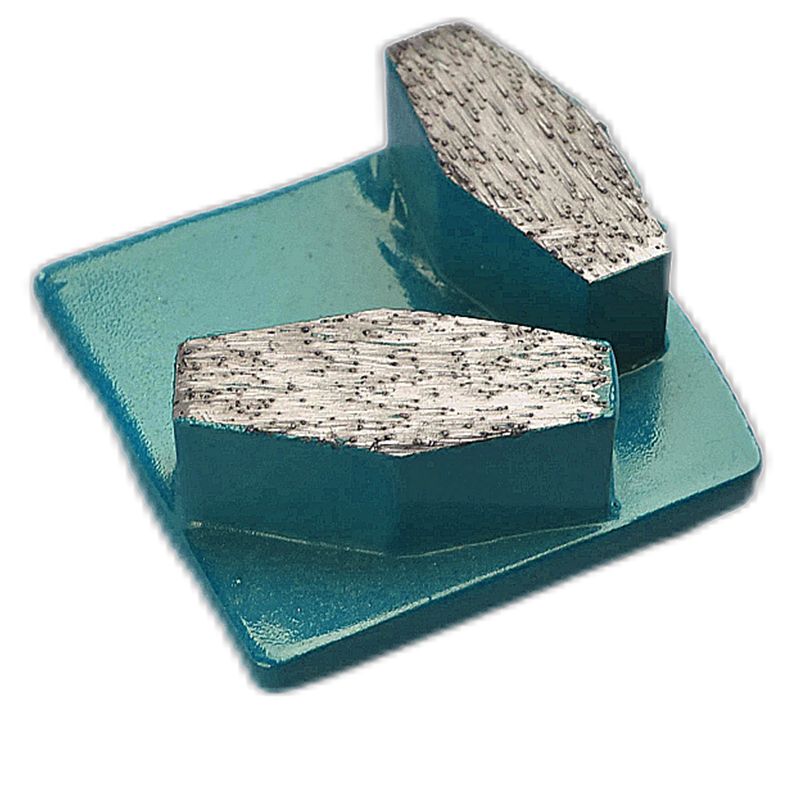 Redi Lock Double Hexagon Segment Chaussures de broyage en diamant pour le béton