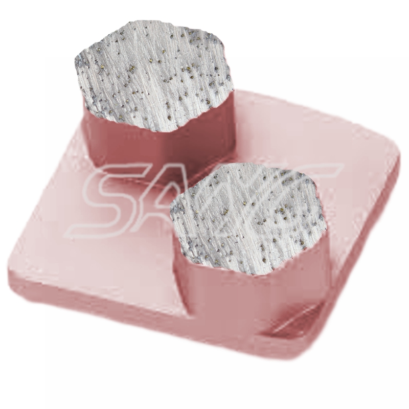 Redi verrouiller en diamant en béton de polissage des outils de coussinets en diamant chaussures de broyage en diamant pour la machine à moulin à plancher Husqvarn