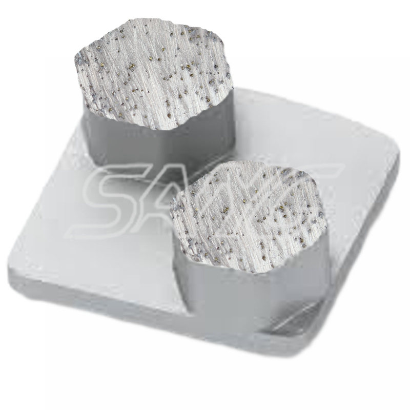 Redi verrouiller en diamant en béton de polissage des outils de coussinets en diamant chaussures de broyage en diamant pour la machine à moulin à plancher Husqvarn