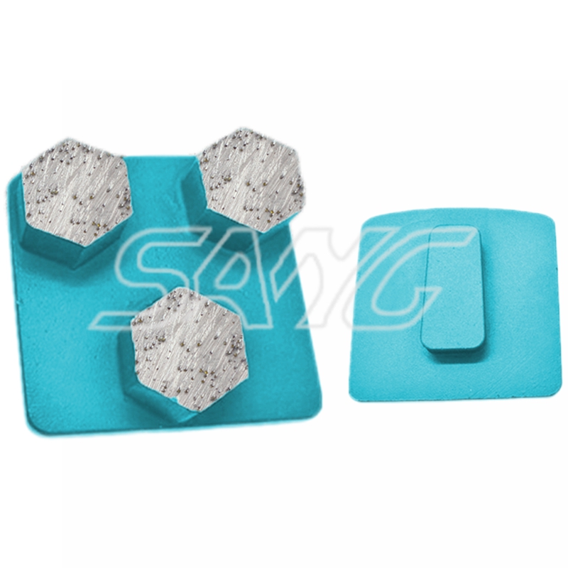 Factory Custory Wholesale Redi Lock Metal Bond Diamond Diamond Grinding Chaussures pour sol en béton