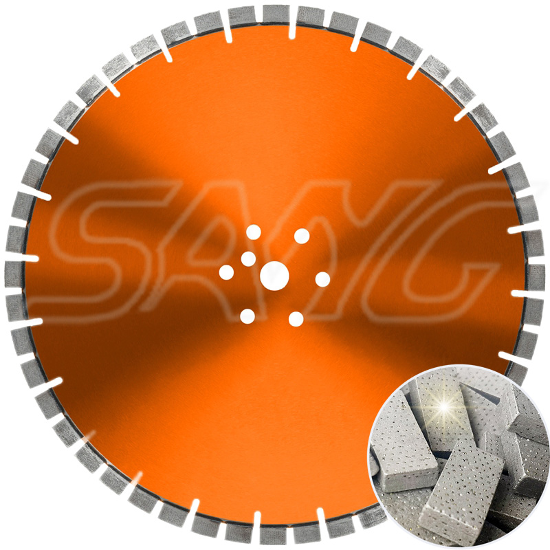 Modèle de 800 mm outils de coupe de diamant Arix segment des lames de scie murale pour la coupe en béton préfabriqué