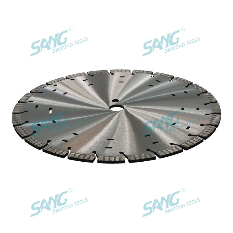 Blade de coupe en diamant segmenté par turbo laser 14 pouces pour béton