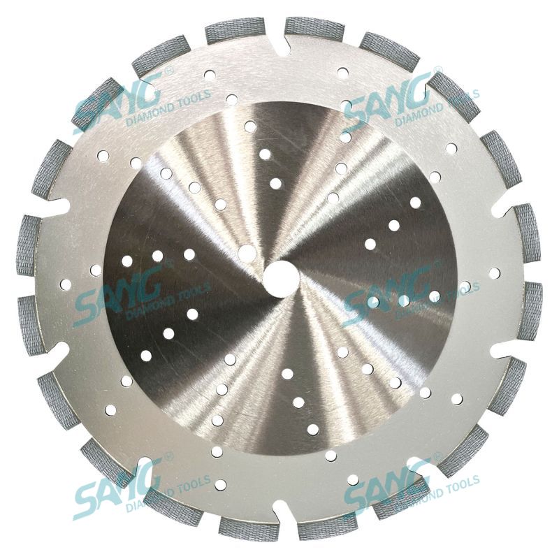 Modèle Arrey Modèle Arix Laser Soudé de 14 pouces 350 mm lame de scie en diamant premium pour le béton, la brique, le bloc et la maçonnerie sèches ou humides