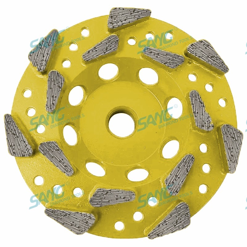 segments premium de roue diamant filed en file