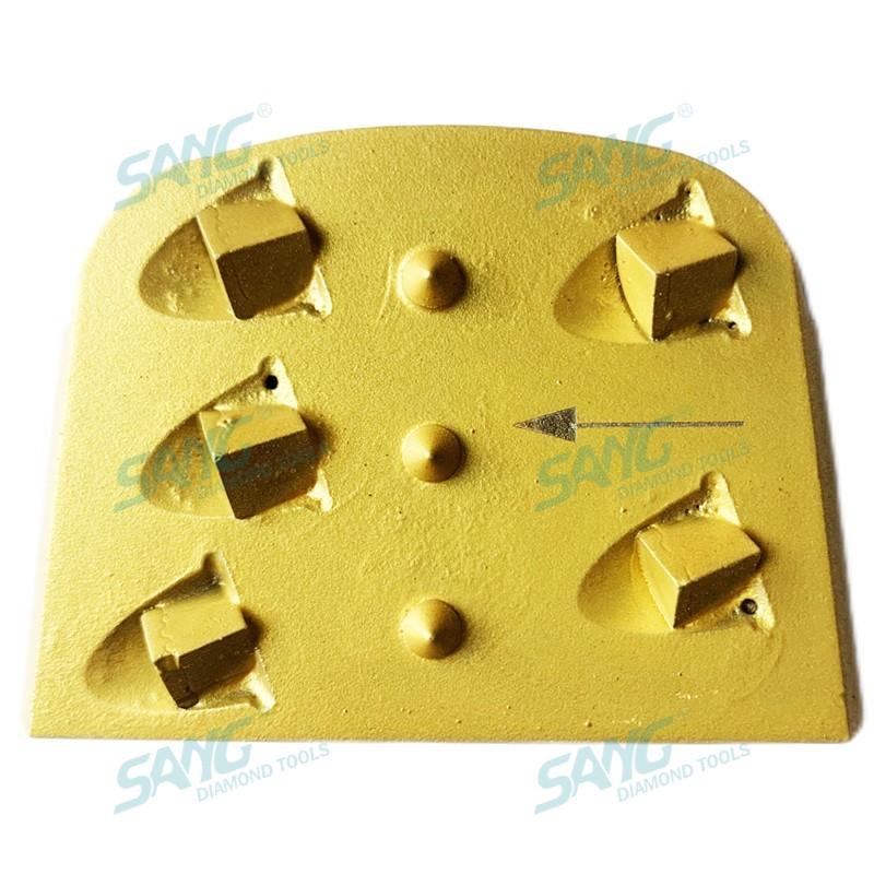 Quarter PCD Lavina Edco Diamond Grinding Disc Abrasif Block pour le revêtement de revêtement époxy du sol en béton