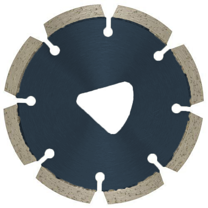 Triangle Trou 6 '150 mm Entrée précoce Les lames de scie en béton durcie diamant