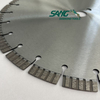 Blade de scie à diamant turbo-turbo au laser pour la coupe en béton
