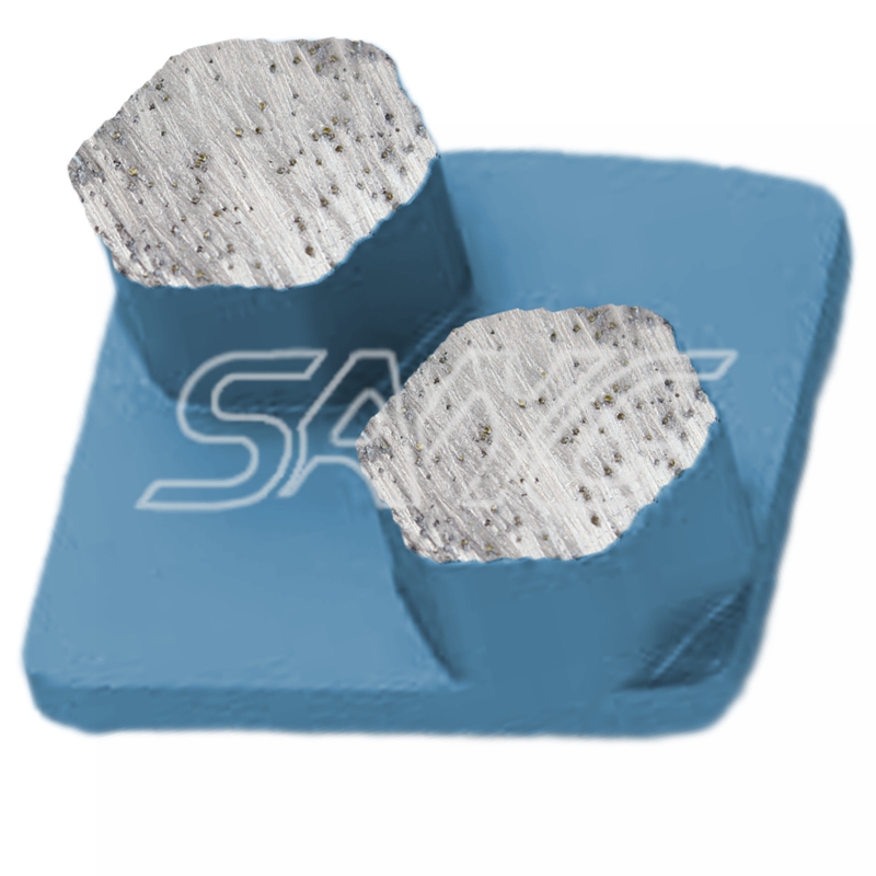 Redi verrouiller en diamant en béton de polissage des outils de coussinets en diamant chaussures de broyage en diamant pour la machine à moulin à plancher Husqvarn