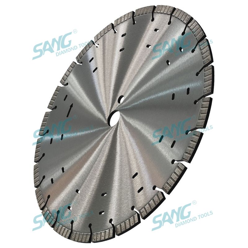 Blade de coupe en diamant segmenté par turbo laser 14 pouces pour béton