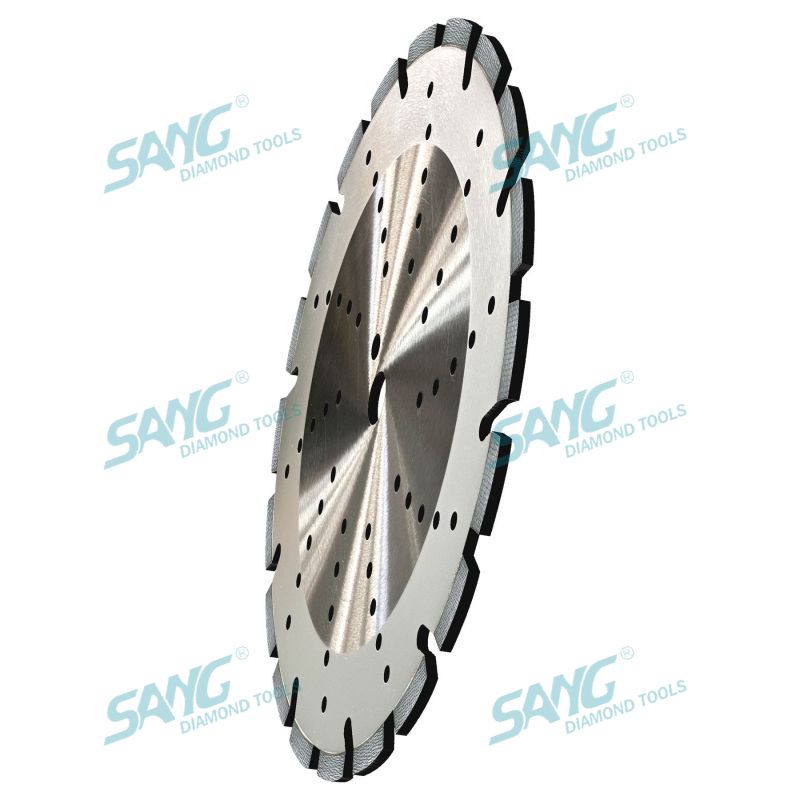 Modèle Arrey Modèle Arix Laser Soudé de 14 pouces 350 mm lame de scie en diamant premium pour le béton, la brique, le bloc et la maçonnerie sèches ou humides