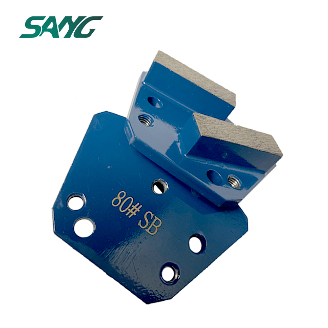 Trapezoid Diamond Double rectangle Segments de broyage pour diamatique Blastrac Janser ASL MK KLINDEX GRINDER PLANC