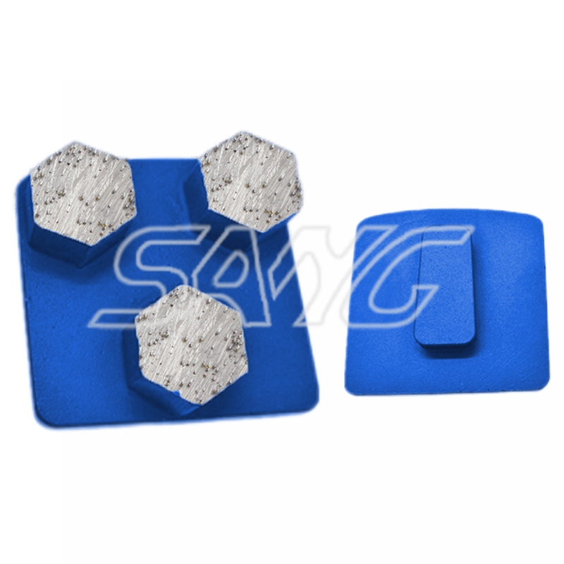 Factory Custory Wholesale Redi Lock Metal Bond Diamond Diamond Grinding Chaussures pour sol en béton
