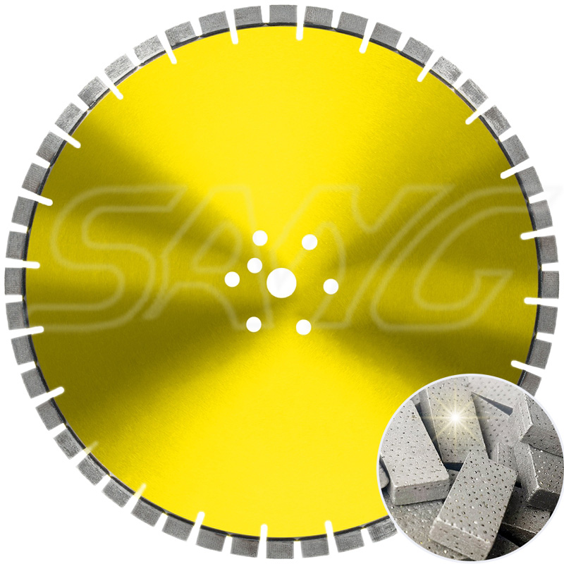 Modèle de 800 mm outils de coupe de diamant Arix segment des lames de scie murale pour la coupe en béton préfabriqué