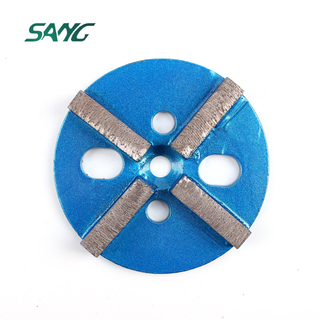 Pounoir de sol 4 pouces Abrasif Outils Disque de broyage en béton en diamant 