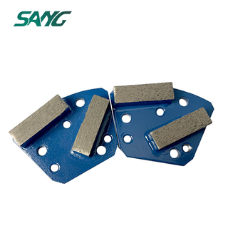 Trapezoid Diamond Double rectangle Segments de broyage pour diamatique Blastrac Janser ASL MK KLINDEX GRINDER PLANC