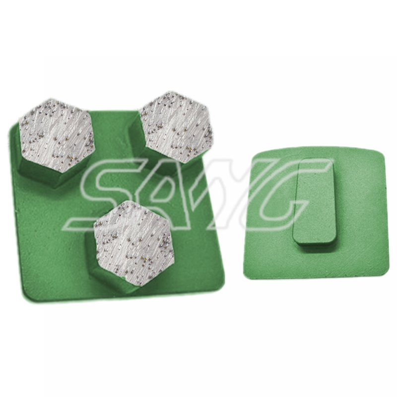 Factory Custory Wholesale Redi Lock Metal Bond Diamond Diamond Grinding Chaussures pour sol en béton