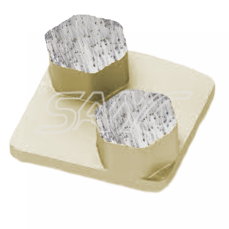 Redi verrouiller en diamant en béton de polissage des outils de coussinets en diamant chaussures de broyage en diamant pour la machine à moulin à plancher Husqvarn