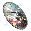 Sang Tools 350 mm 400 mm Arix Segment Coupe de béton Disque Disque Laser Laser Saw en diamant soudé Diamant Saw pour la coupe du béton dur