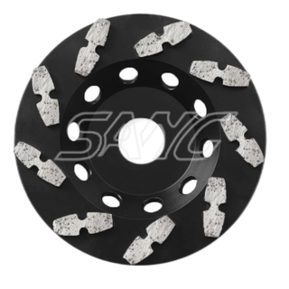 Outils de broyage en diamant plancher en béton tasse de diamant roue de broyage pour polisseur ou broyeur