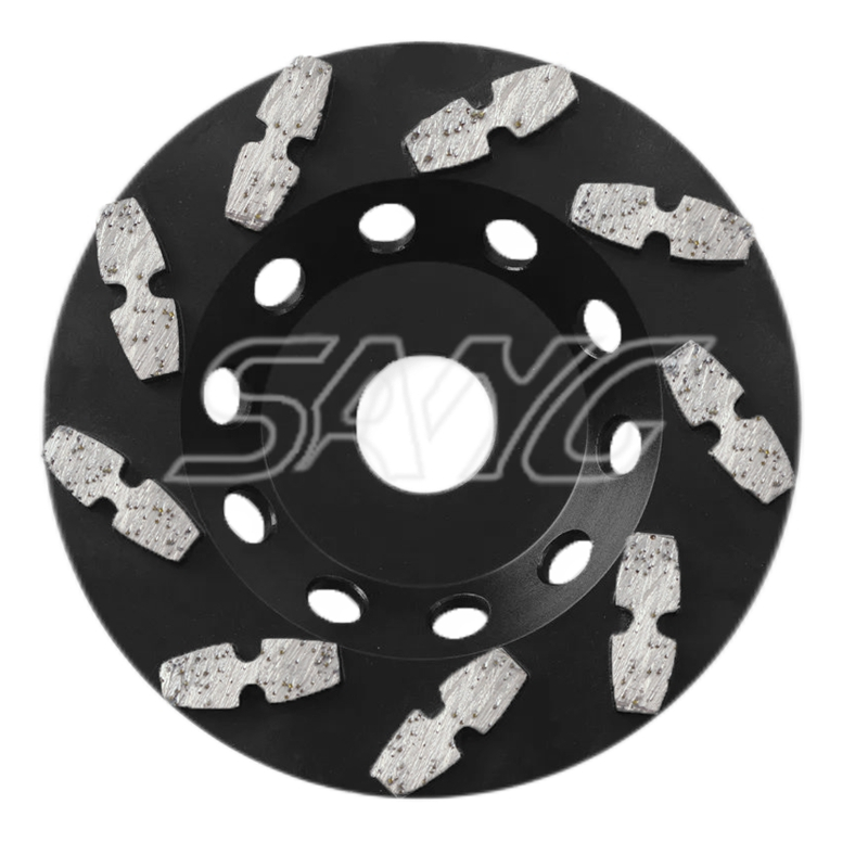 Outils de broyage en diamant plancher en béton tasse de diamant roue de broyage pour polisseur ou broyeur