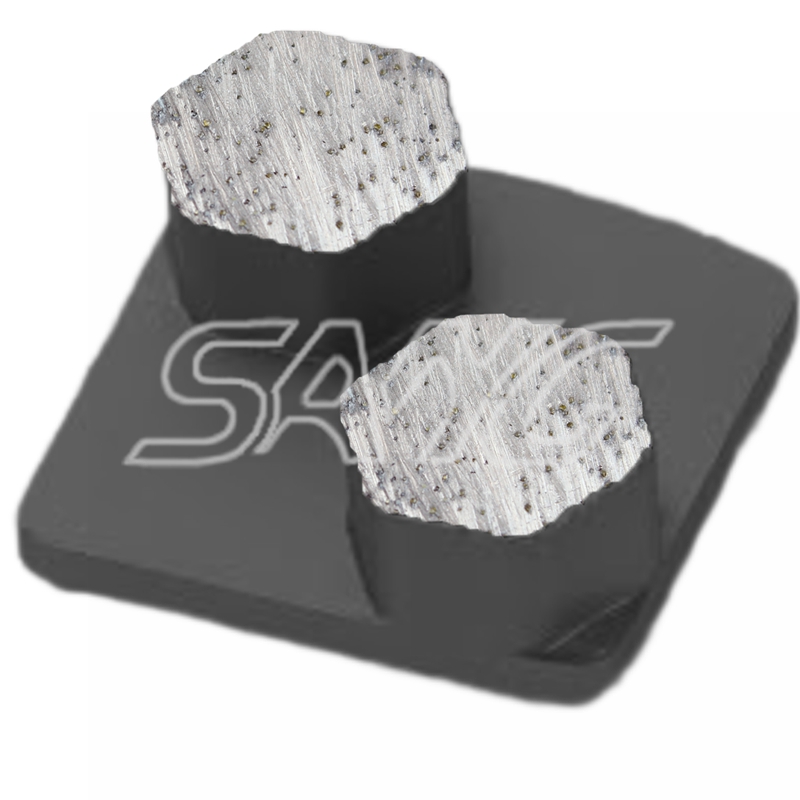 Redi verrouiller en diamant en béton de polissage des outils de coussinets en diamant chaussures de broyage en diamant pour la machine à moulin à plancher Husqvarn