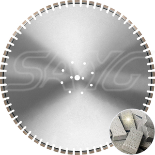 600 mm à 1600 mm au laser ou en argent Sild Diamond Diamond Track scie de scie pour le béton armé de coupe à chasse d'eau