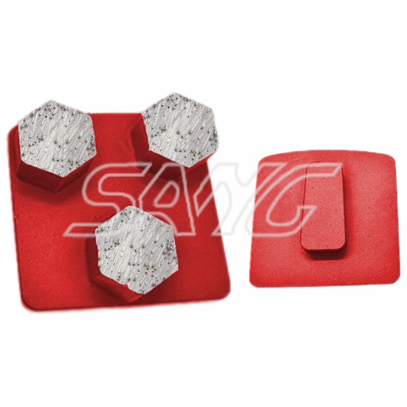 Factory Custory Wholesale Redi Lock Metal Bond Diamond Diamond Grinding Chaussures pour sol en béton
