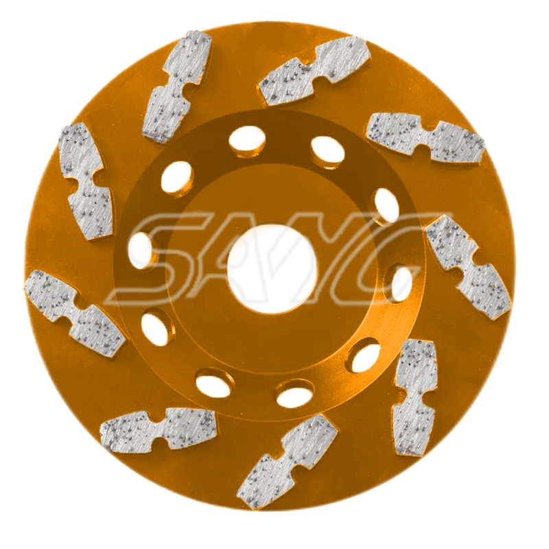 Outils de broyage en diamant plancher en béton tasse de diamant roue de broyage pour polisseur ou broyeur