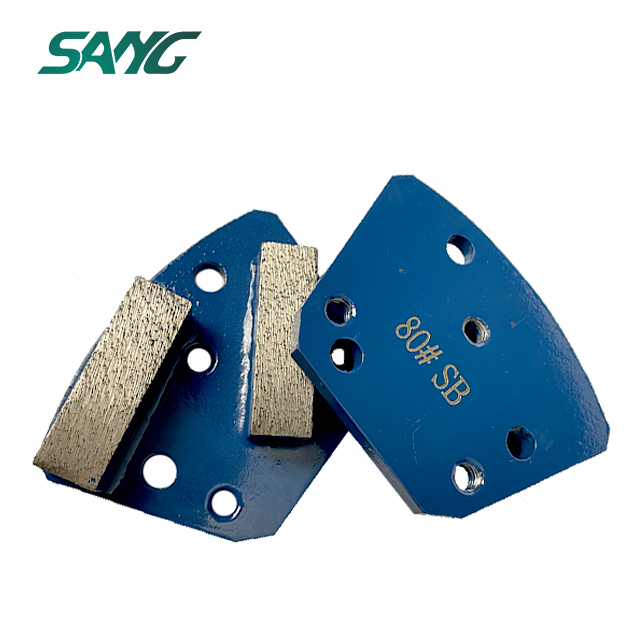 Trapezoid Diamond Double rectangle Segments de broyage pour diamatique Blastrac Janser ASL MK KLINDEX GRINDER PLANC