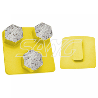 Factory Custory Wholesale Redi Lock Metal Bond Diamond Diamond Grinding Chaussures pour sol en béton