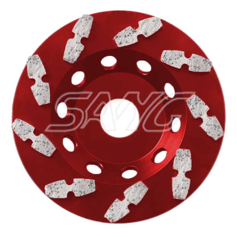 Outils de broyage en diamant plancher en béton tasse de diamant roue de broyage pour polisseur ou broyeur